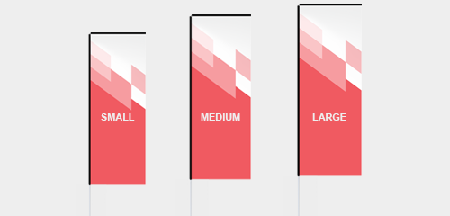 Drapeau rectangulaire big block